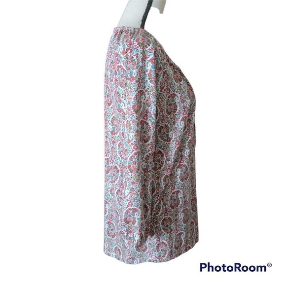 Land's End Floral Paisley Top. NWT. Size M. - Picture 2 of 11